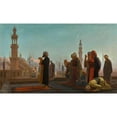 thumbnail image 2 of Jean-Léon Gérôme 24x16 Gold Ornate Framed and Double Matted Museum Art Print Titled - Evening Prayer, Cairo, 2 of 4