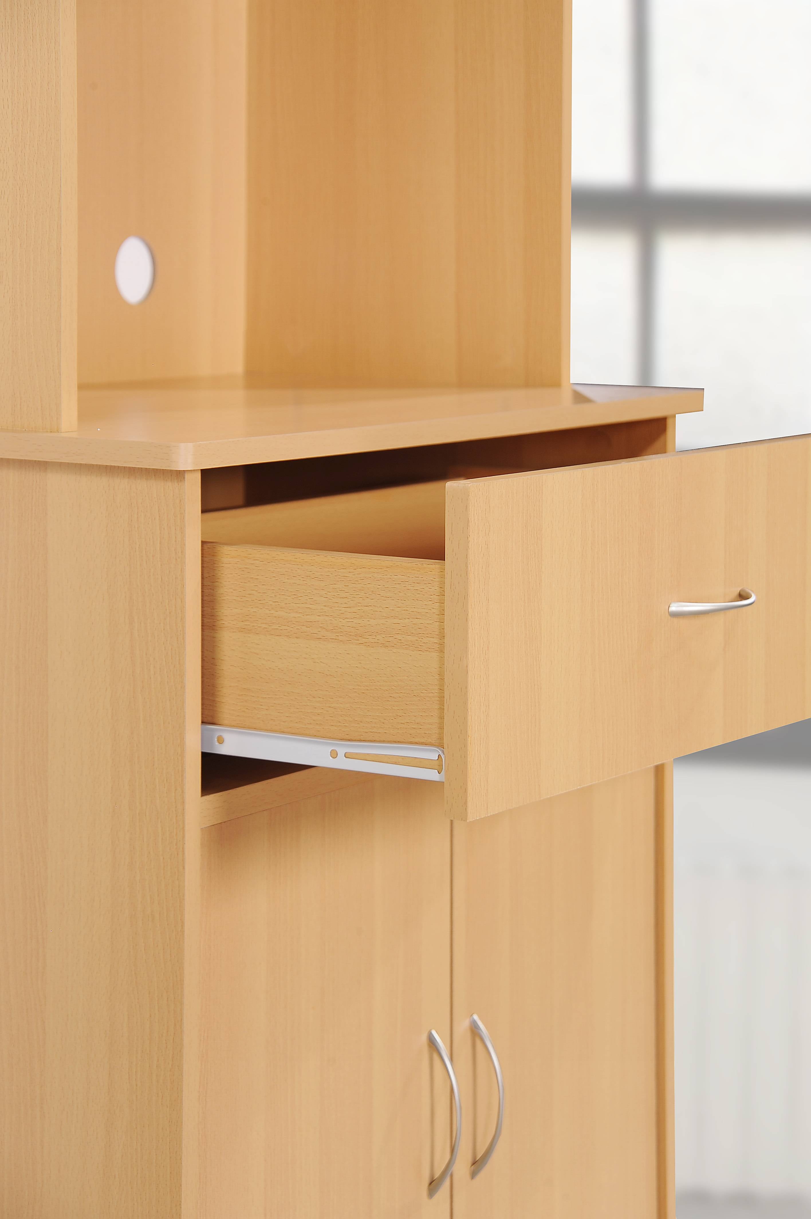 Hodedah Free Standing Kitchen Cabinet, Beech