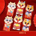 thumbnail image 1 of Bolsa roja tridimensional Fankiway de 6 piezas para el Festival de Primavera, sobres rojos de Año Nuevo chino, Año del Dragón 2024, Festival de Primavera, Año Nuevo significativo, para el Año Nuevo, 1 of 8