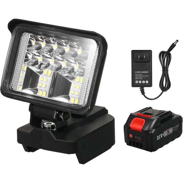 HSHDLDF 3 Inch LED Work Light LED Work Light for 21V Lithium Batteries LED Work Light for Camping Hiking Lithium Portable Handheld Flashlight 3 Inch LED Work Light for 21V Lithium Batteries Super