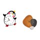 thumbnail image 5 of Precioso Reloj De Pared De Madera Moderno Con Diseño De Pingüino De Dibujos Animados, Adorno Decorativo Multifuncional Para Dormitorio, Baño, Restaurante, Hogar, Festival, Regalo, 5 of 8
