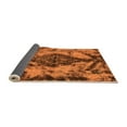 thumbnail image 2 of Ahgly Company Indoor Square Abstract Orange Modern Area Rugs, 5' Square, 2 of 4