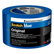 ScotchBlue Original Multi-Surface Painters Tape, Blue, 1.41 inches x 60 yards, 2 Rolls