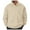 A-Beige186, variant on XAOWF Men'S Casual Solid Color Turndown Collar Sweatshirt Drop Sleeve Loose Fit Simple Stylish Pullover Everyday Wear 2025 Autumn Comfort Breathable Tops