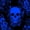 Royal Blue Black, variant on Castle Fairy Boho Skull Full Size Comforter Sets 3-Piece,Spooky Wildflower Bedding Comforter Set,White Blacks,1 Comforter and 2 Pillowcases,Black Reversible