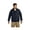 NAVY/ BLACK, variant on Men's Nylon Mock Collar Fleece Jacket, Style M740