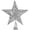 Silver, variant on Ornativity Silver Star Tree Topper - Christmas Glitter Star Ornament Treetop Decoration