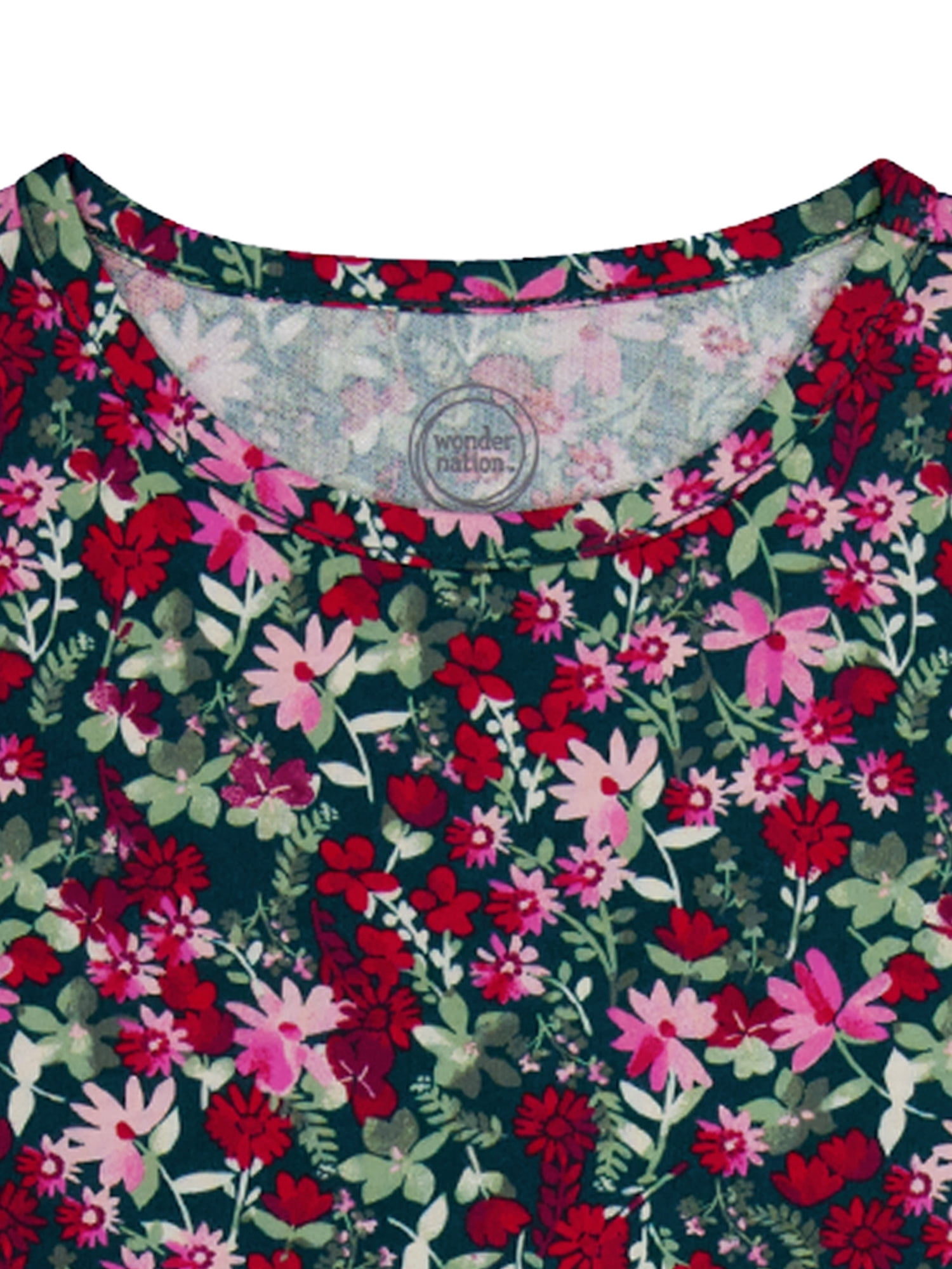 Wonder Nation Girls Long Sleeve Play Dress, Sizes 4-18 & Plus