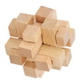 thumbnail image 2 of Wooden Puzzle Lock, Relax  Free Brain Teaser Toy  For The Elderly For Adults, 2 of 8