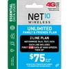Net10 Wireless $75 Unlimited Family & Friends 2-Line 30 Days Plan Prepaid Phone Card