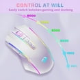 thumbnail image 4 of Redragon M914W-RGB BT/2.4G/Wied Triple Modes Gaming Mouse 10000 DPI with Rapid Fire Buttons, 4 of 6