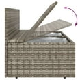 thumbnail image 5 of vidaXL 4 Piece Garden Lounge Set with Cushions Grey Poly Rattan, 5 of 5