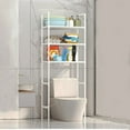 thumbnail image 2 of JUNWELL Clearance! Over The Toilet Rack 3 Tier Bathroom Shelf Over Toilet Storage Organizer Freestanding Above Toilet Storage Rack  Bathroom Stand and Space Saver Shelf White, 2 of 8