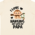 thumbnail image 4 of Inktastic Monkey I Love Hanging out with My Papa Boys or Girls Toddler T-Shirt, 4 of 5