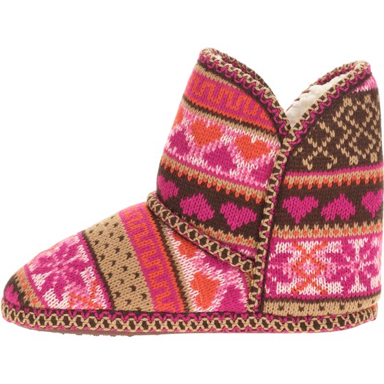 Muk Luks MukLuk Women's Short Knit Bootie Slipper