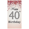 thumbnail image 3 of Sparkling Glittery 40th Birthday Banner Backdrop Background Party Supplies Photography Props Happy Birthday Decors Party Decorations Birthday Party, 3 of 7