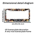 thumbnail image 2 of Anime Character License Plate Prame Aluminum Auto Parts License Plate Decorative Screws Fit Standard 2 Holes 1 U.S. License Plate, 12.2x 6.3 Inch, 2 of 7