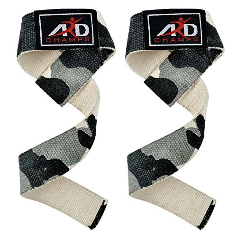 ARD CHAMPS™ Hand Bar Weight Lifting Cotton Straps Strength Training Workout 