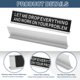 thumbnail image 3 of Uxcell DEJAME DEJAR TODO Y TRABAJAR EN TU PROBLEMA Placa de Nombre de Escritorio, Placa de Aluminio Divertida para Oficina, Regalos de Broma para Compañeros de Trabajo, Plata/Blanco sobre Negro, 3 of 7