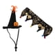 thumbnail image 4 of Sombrero de calabaza de Halloween para mascotas, sombrero y cuello ajustables, disfraz de fiesta de Navidad para perros y gatos, 4 of 8