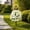 White, variant on Artificial Flowers with Ground Spikes for Outdoor - UV-Resistant Fake Plants, No Fade Faux Plants for Porch, Garden, Yard & Patio Decor