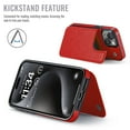 thumbnail image 7 of for iPhone 13 Mini Wallet Case with Card Holder, PU Faux Leather Kickstand Card Slots Case, Double Magnetic Clasp and Durable Shockproof Cover, 7 of 7