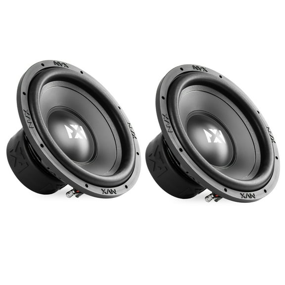 NVX NSW124v3 12" Dual 4-Ohm Car Subwoofers 1000W Peak (500W RMS) N-Series v3 2 Pack