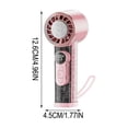 thumbnail image 3 of Handheld Portable Mini Fan with Ice Compress, USB Rechargeable, Digital Display, High-Speed Wind, Compact Desktop Cooling Fan for Home Office Outdoor Use, 3 of 6