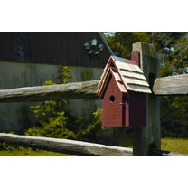 Heartwood Bluebird Manor Bird House in Redwood
