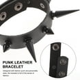 thumbnail image 5 of 2pcs Leather Bracelet Punk Cuff Bracelet Spiked Bracelet Goth Bracelet Punk Jewelry, 5 of 8