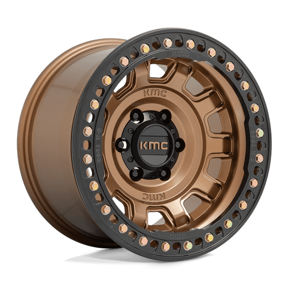 Kmc Km236 Tank Beadlock 17X9 6X139.7 -38Et 108Cb Matte Bronze Wheel