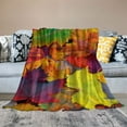 thumbnail image 2 of Pratyus Leaves Autumn Colors Throw Blanket for Bed Couch Chair All Seasons Excellent Hand Feel Exquisite Gift Packaging Quantity Size 40x50in, 2 of 6