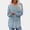 Light Blue, variant on Fall Outfits for Women New Women's Sweaters Fall Lightweight Long Sleeve V Neck Tunic Tops Casual Looses Curved Hem Knitted Solid Clothing Light Blue L