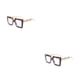 thumbnail image 2 of Qarigey Gafas de lectura con lentes antiazules, montura grande para mujer, gafas de lectura con luz azul, hipermetropía, diseño elegante, Type1 NO1, 2 of 6