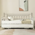 thumbnail image 3 of Fulljojor Twin Steel Metal Daybed With Pop-Up Trundle, 3 of 5