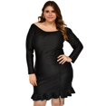 thumbnail image 1 of Vestido con jareta Roman Fashion, tallas extras 4297 (Negro) negro 40 Roman Fashion  Vestido extra 4297, 1 of 6
