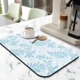 thumbnail image 2 of Extra Large 19.5x12in Coffee Drying Mat Super Absorbent Diatom Mud, Quick Drying, Stylish Flower Design, Coffee Mat Ideal Kitchen Counter Accessory, 2 of 7