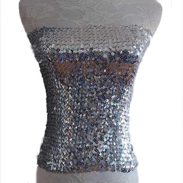 Ropa de actuación escénica para adultos Ropa de actuación sexy con lentejuelas Alta elasticidad Anti-caminar Envuelto ligero