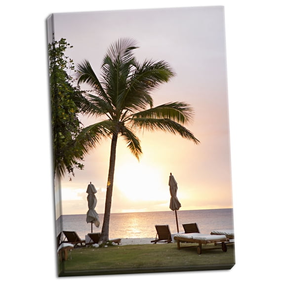 Gango Home Decor Peaceful Caribbean II by Karyn Millet (Ready to Hang); One 24x36in Hand-Stretched Canvas