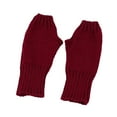 thumbnail image 4 of Ashirexll Winter Gloves Women, Fingerless Gloves for Women, Knitted Wool Gloves with Hollow Heart Winter Leaky Finger Sleeves, 4 of 5
