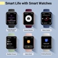 thumbnail image 4 of Smartwatch for Women/Men, Compatible with Android & iPhone, 1.8'' Fitness Tracker Watch with Alexa, Call & Notification Alerts, H, 4 of 9