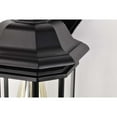 thumbnail image 6 of Nuvo Lighting Hopkins Outdoor Large Wall Light Matte Black Finish Clear Glass, 6 of 7