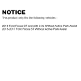 thumbnail image 2 of Transit Auto Front Rear Wheel Hub Bearings Assembly Disc Brake Rotors and Semi-Metallic Pads Kit (10Pc) for Car Ford Focus Without Active Park Assist - Left Right Side (Driver Passenger) KBB-106380, 2 of 2