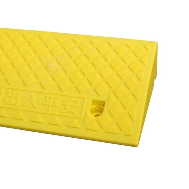 fastboy Portable Curb Ramp Wheelchair Threshold Ramp Kerb Ramp Non-slip 11cm Yellow