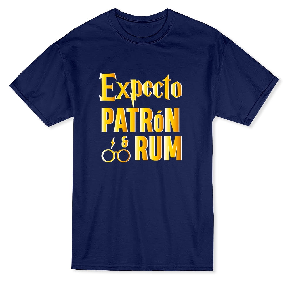 Expecto Patron & Rum Funny Drink Graphic Men's Black T-shirt | Walmart Canada Expecto Patron & Rum Funny Drink Graphic Men's Black T-shirt | Walmart Canada