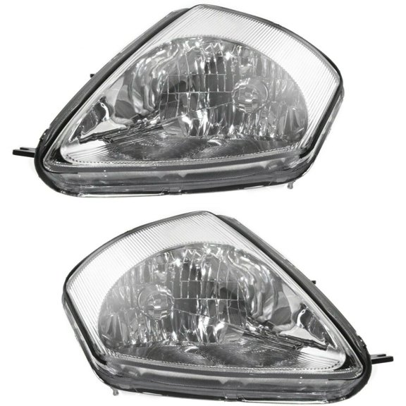 Headlight Set For Mitsubishi 2002-2005 Eclipse Left and Right With Bulb 2Pc