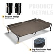 thumbnail image 5 of Veehoo Cooling Elevated Dog Bed with Guardrail & Slope Headrest, Teslin Mesh, XX Large, Brown, 5 of 8