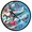 Colorful Sketch Sharks, variant on Dailycode Night Light Wall Clock Glow in The Dark 12 inch Battery Operated Silent Luminous Clocks, Island Trees Mountain