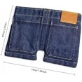 thumbnail image 2 of Pocket Pants Mini Jeans Wallet, Slim Compact Bifold Pocket Purse, Portable Retro Style Card Holder for Cards Keys or Cash for Travel and Everyday Carry, 2 of 8