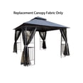thumbnail image 3 of CoSoTower 10X10 ft Patio Double Roof Gazebo Replacement Canopy Top Fabric, Gray, 3 of 6